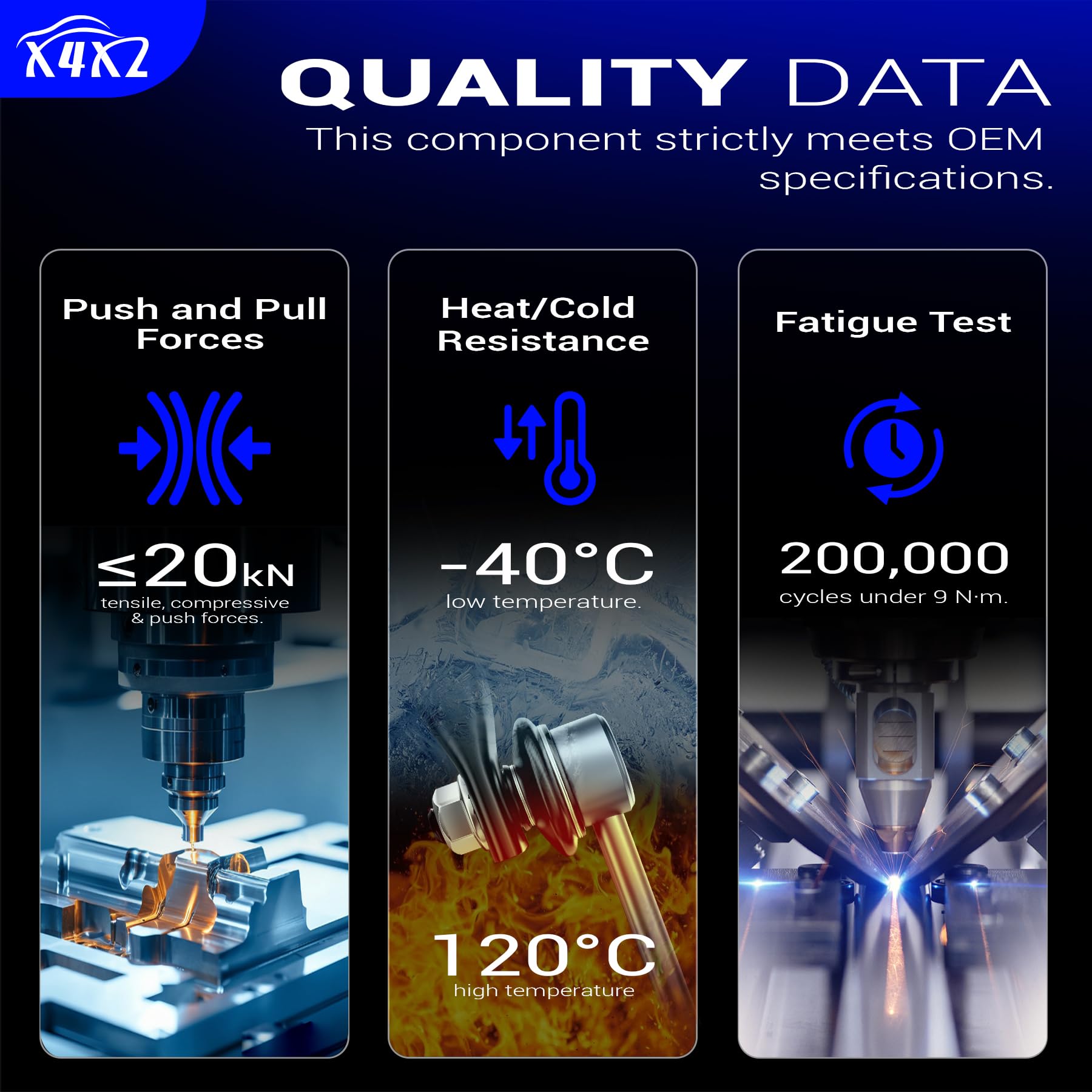 X4XZ labeled OE numbers 48820-08030 for straightforward compatibility benefit