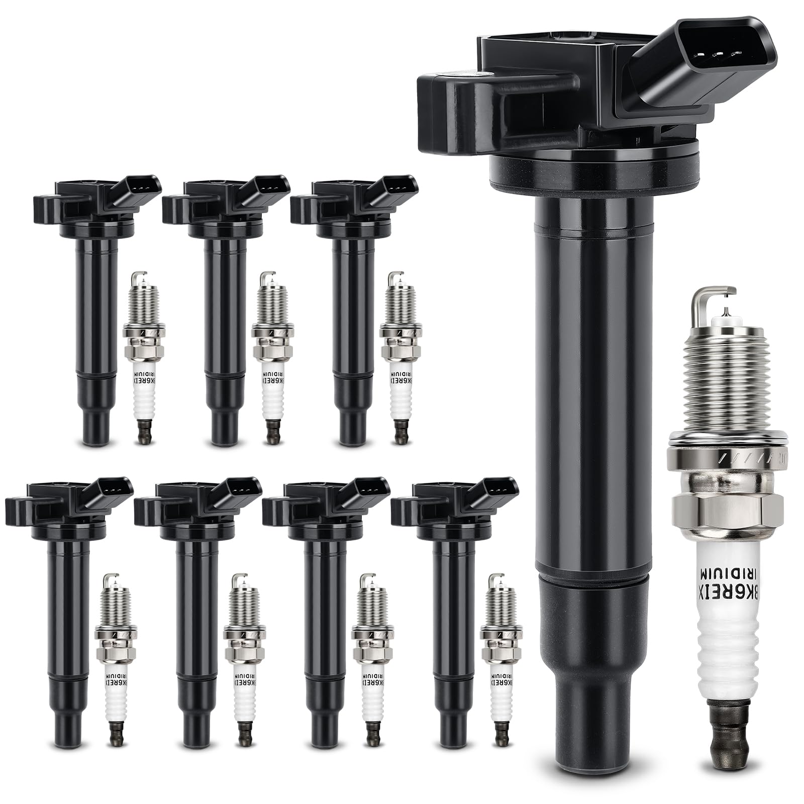 X4XZ kit front view showing coils and plugs and clear parts identification for correct fit
