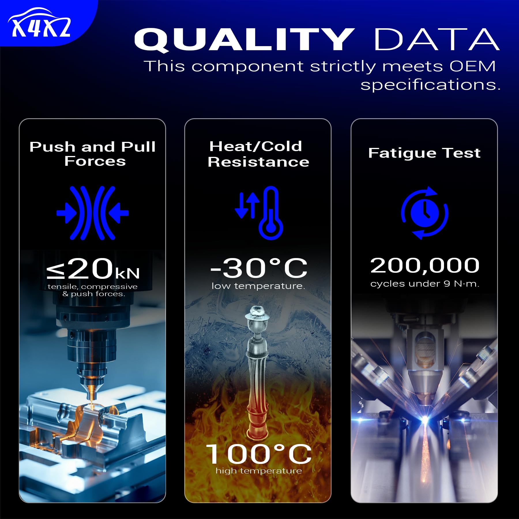 X4XZ labeled part number plate confirming OE K700538 compatibility benefit