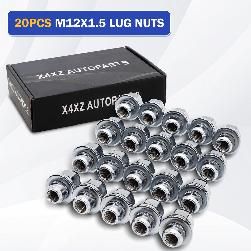 X4XZ lug nuts on workbench in garage illustrating easy replacement and DIY convenience