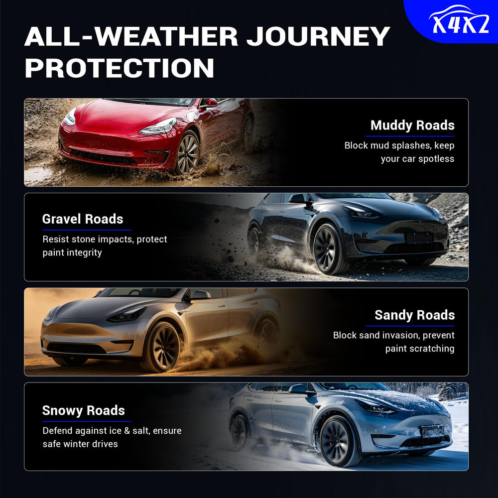 X4XZ mud flap close-up texture highlighting durable ABS construction