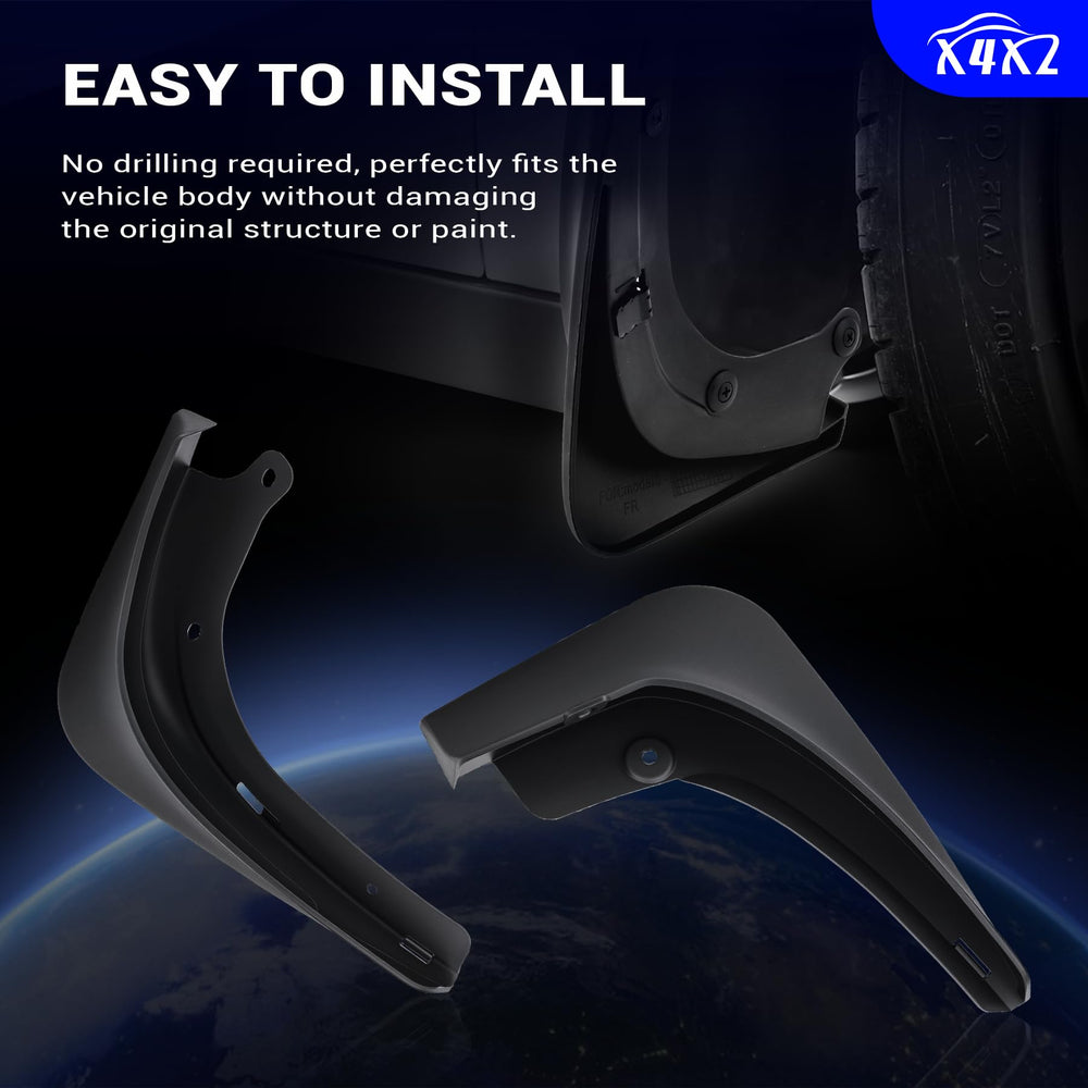 X4XZ mud flap mounted rear view preventing mud and salt splashback