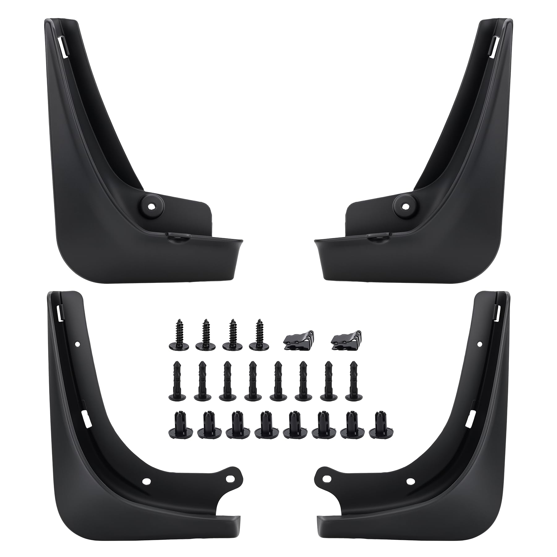 X4XZ mud flaps front packaging showing fit and easy install benefit