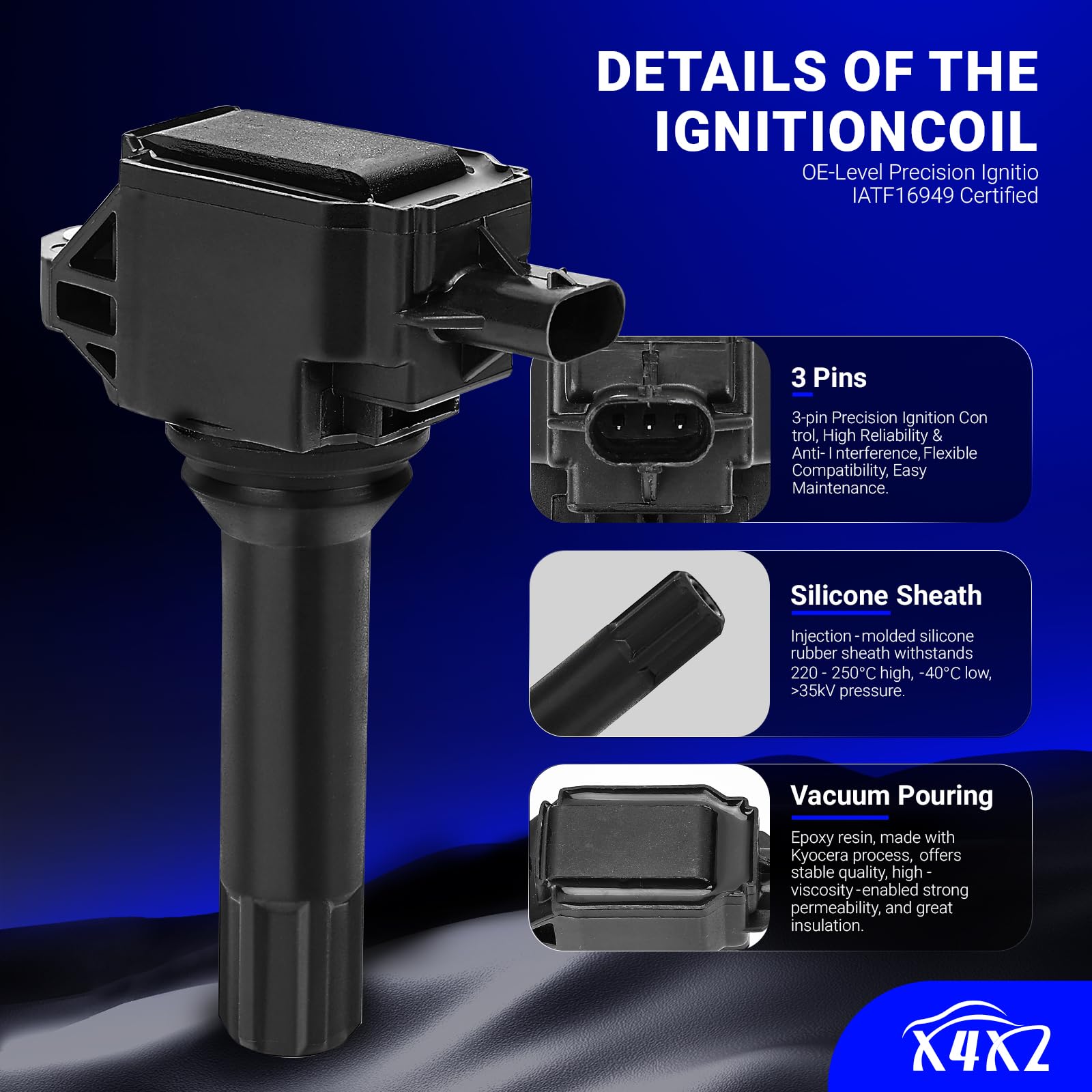 X4XZ package label and OE references for accurate part cross-reference and confident purchase