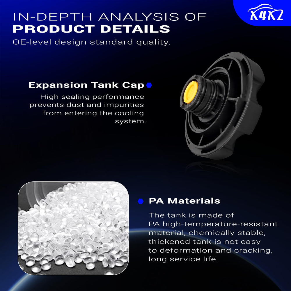X4XZ reservoir cap and neck detail for secure sealing and leak prevention