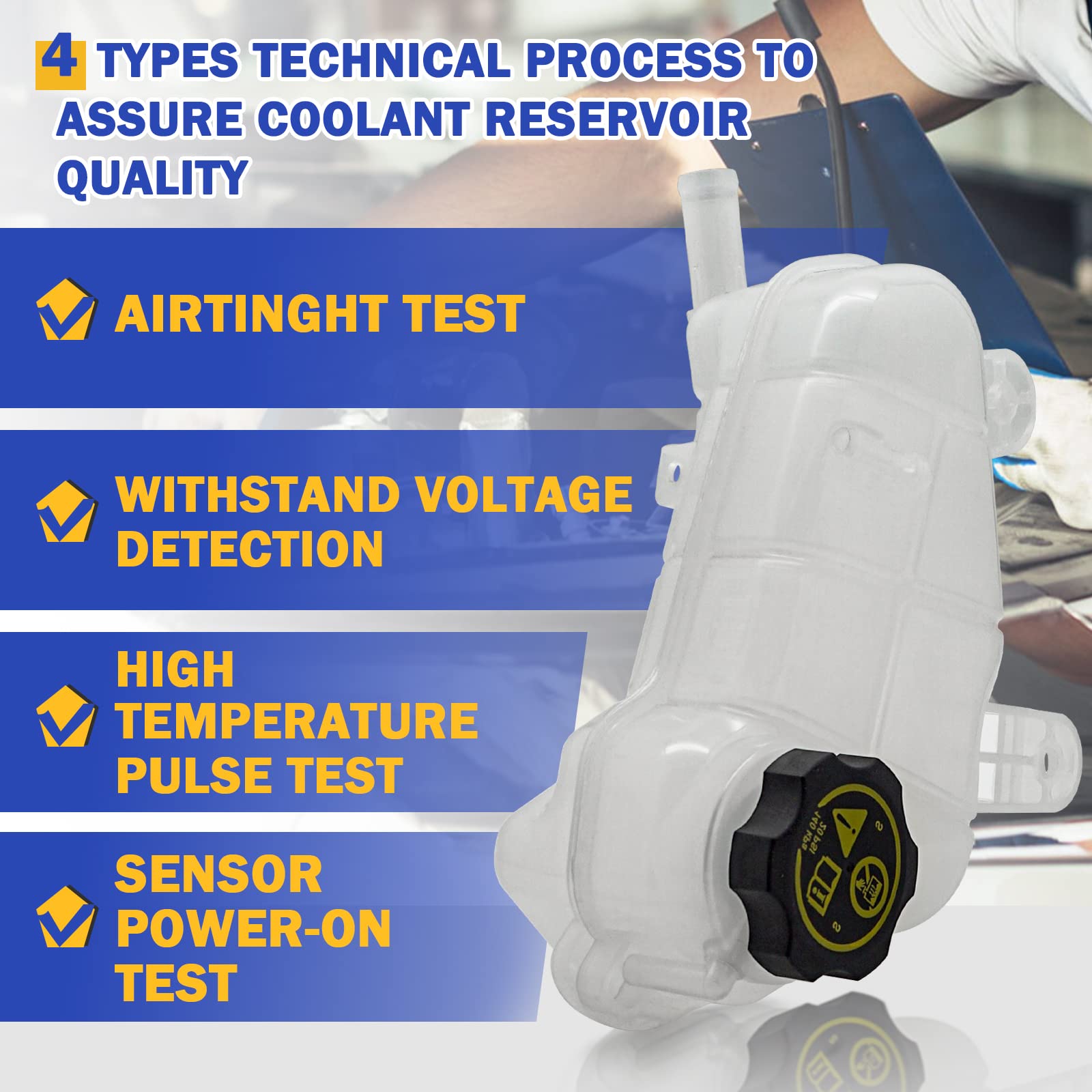 X4XZ translucent tank side showing clear coolant level visibility benefit