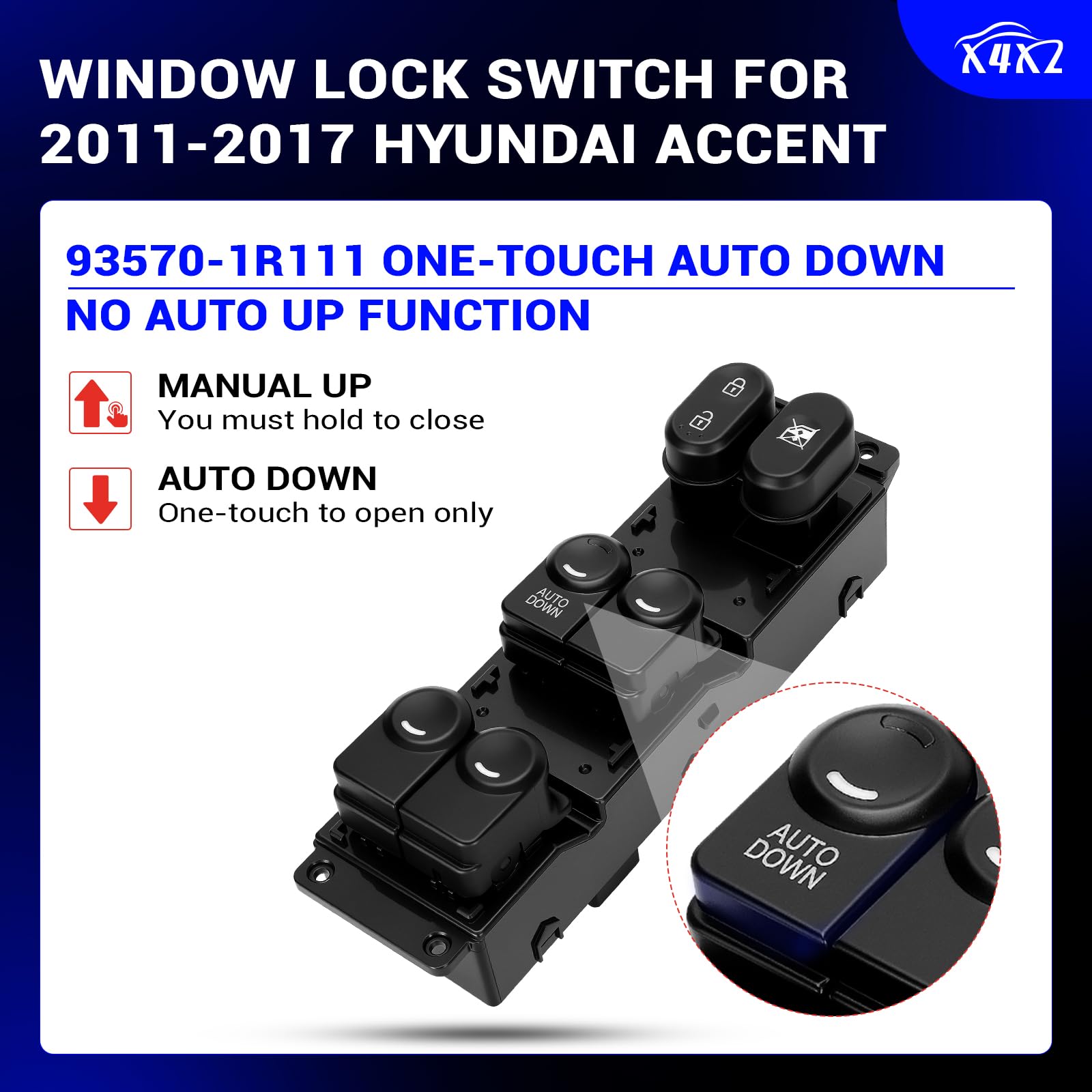 X4XZ close-up of buttons highlighting tactile feel and durability