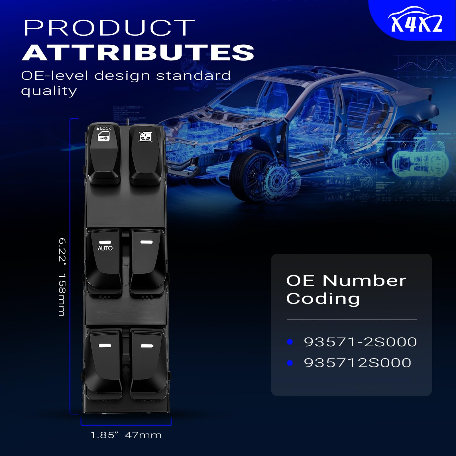 X4XZ installed switch inside door panel, restores centralized window control