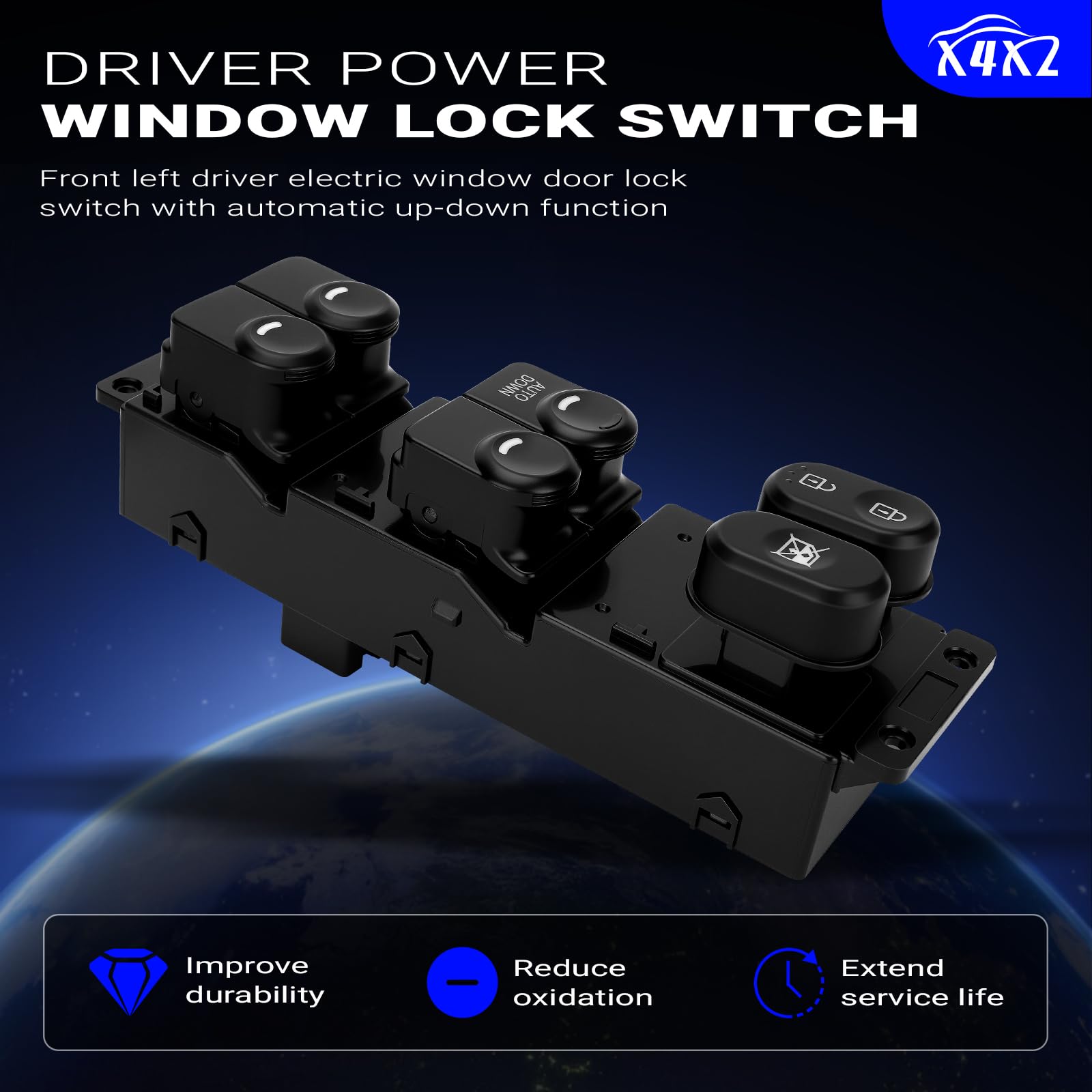 X4XZ switch next to ruler showing accurate OEM-sized dimensions