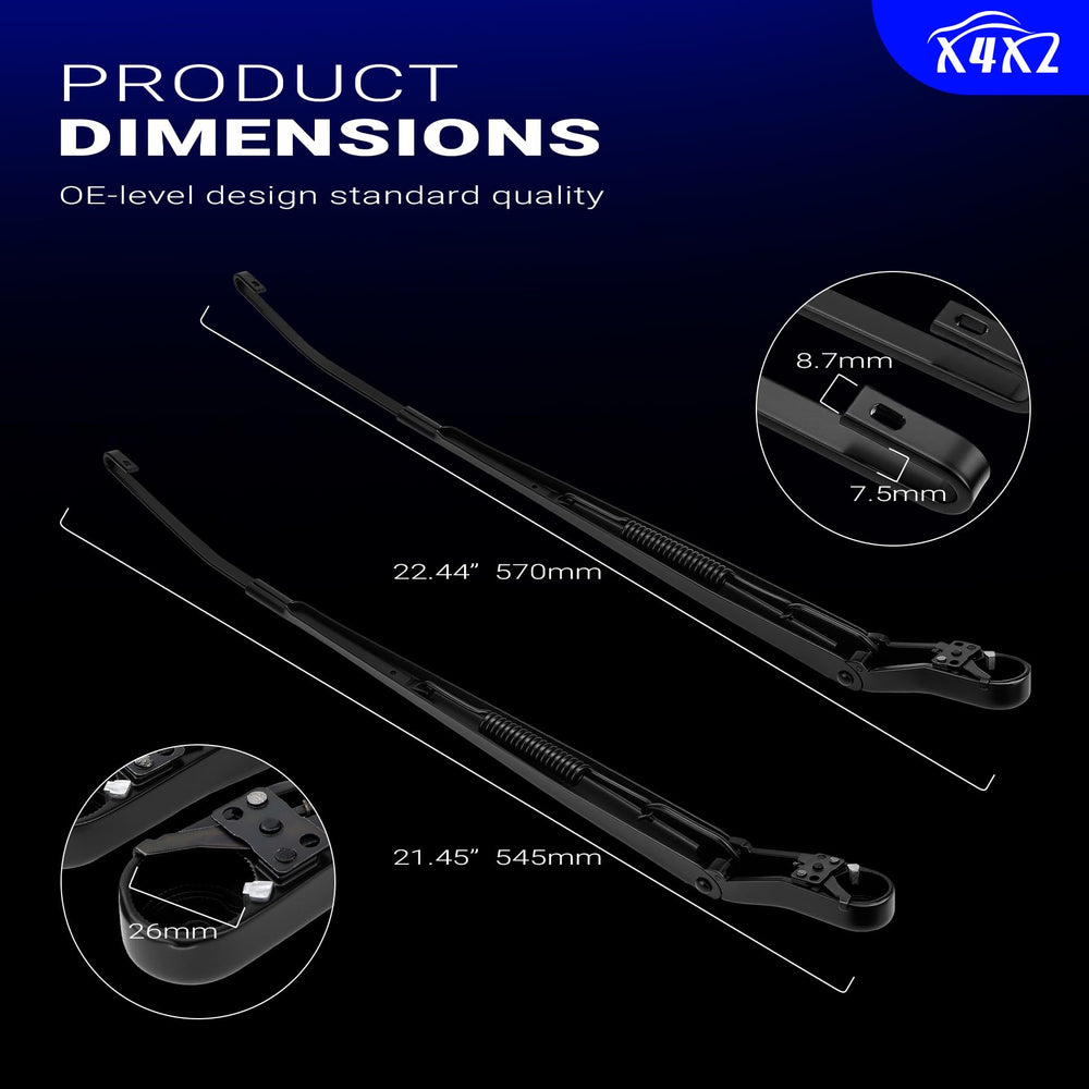 X4XZ packaged wiper arms and hardware showing ready-to-install benefit