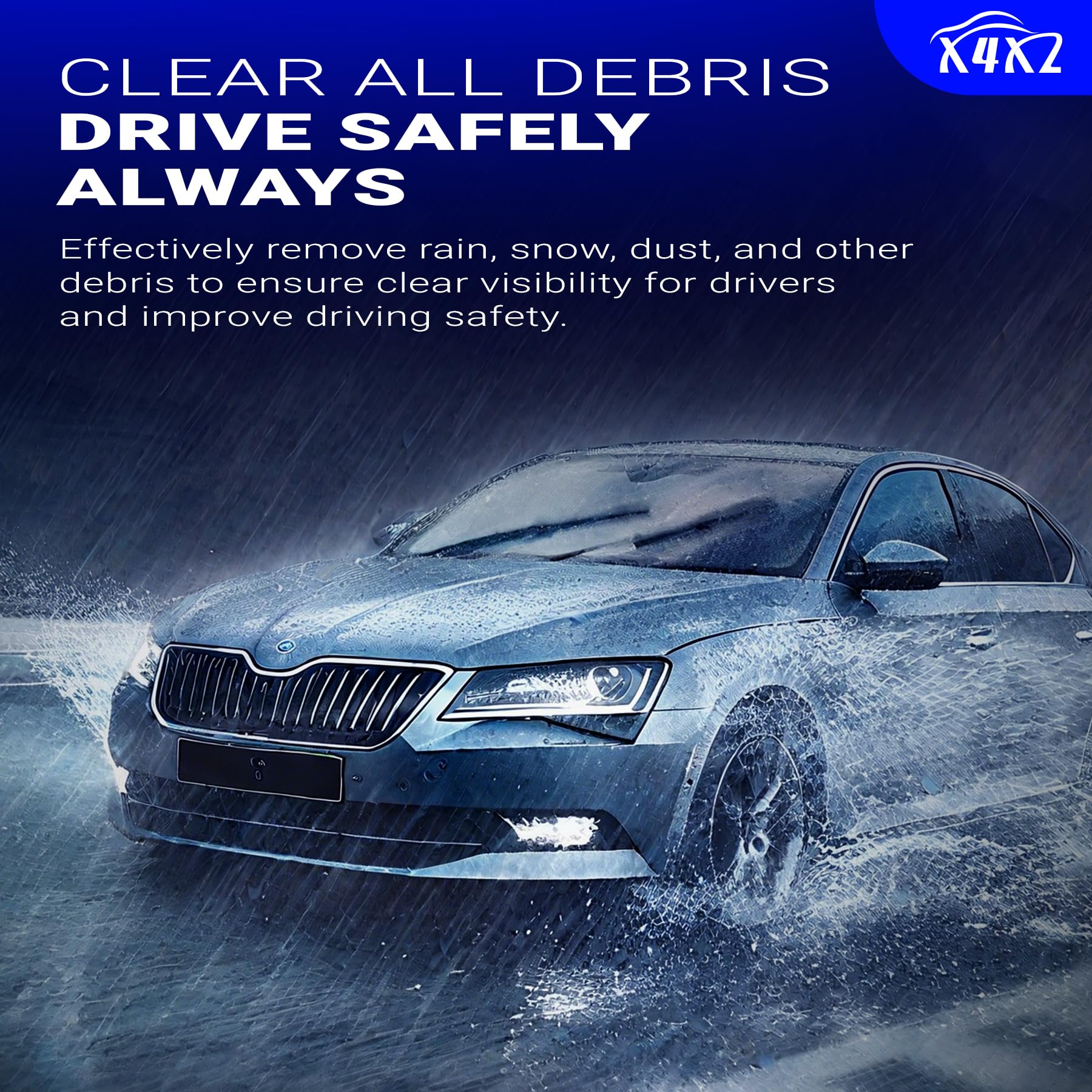 X4XZ wiper arm spline mount detail showing precise fitment benefit