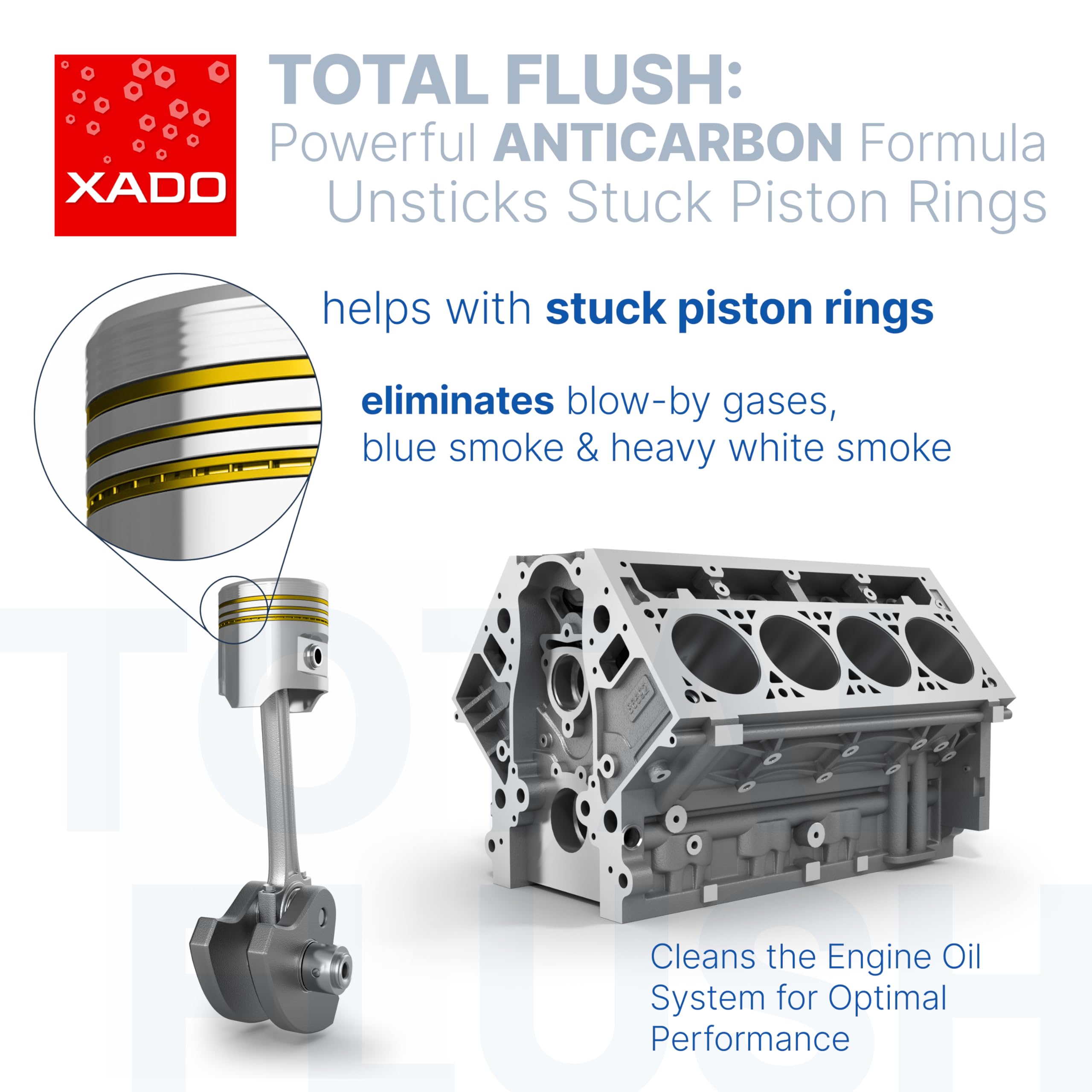 Close‑up of XADO liquid texture highlighting concentrated formulation