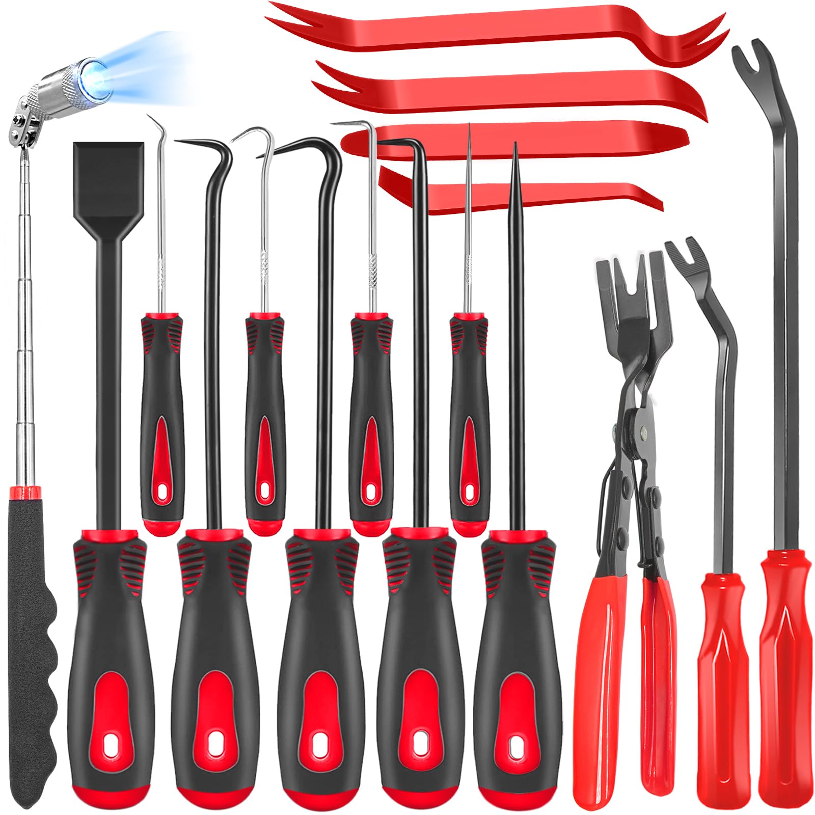 XBVV front packaging displaying the complete 17-piece automotive kit and benefits