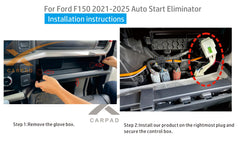 xcarpad connector detail with labeled plugs ensuring correct plug-and-play installation