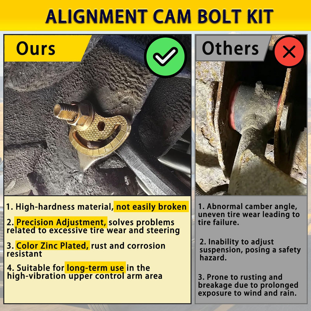 XDDPRO installed on upper control arm demonstrating restored alignment benefit
