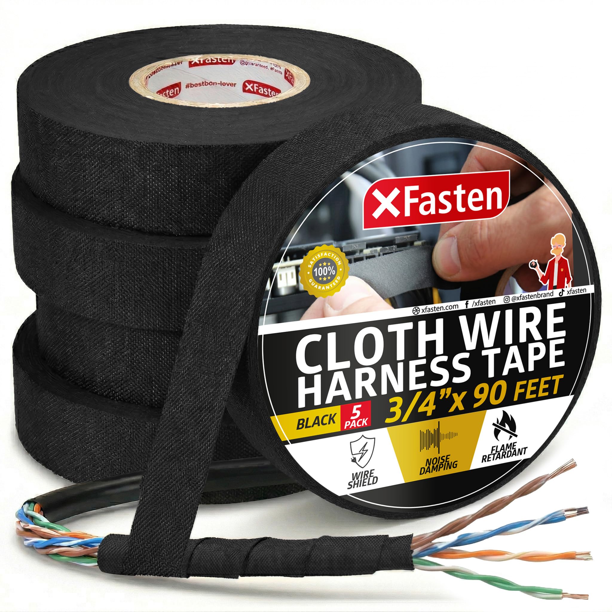 XFasten front packaging showing five rolls and product benefits for long-term protection