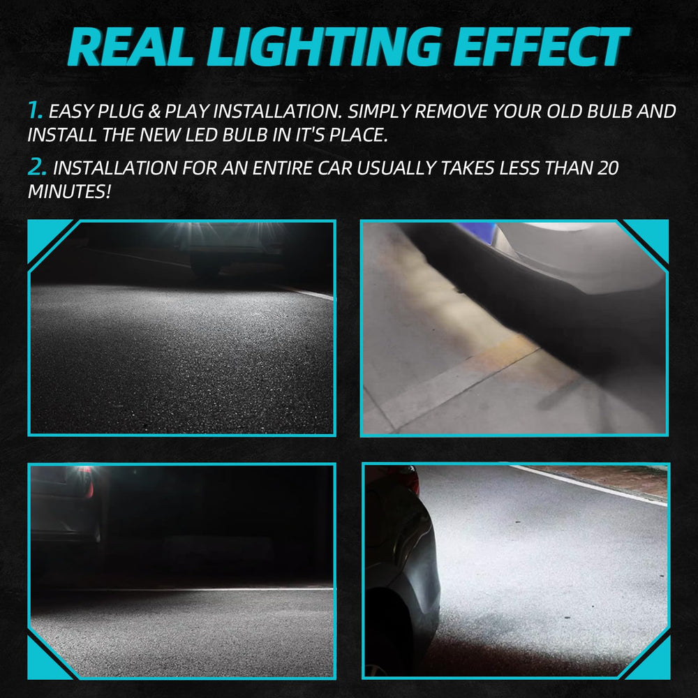 XFLHEHD lit reverse lights on truck showing safer nighttime reversing