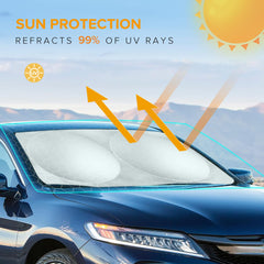 XHRING close-up of 210T reflective fabric texture blocking glare and heat