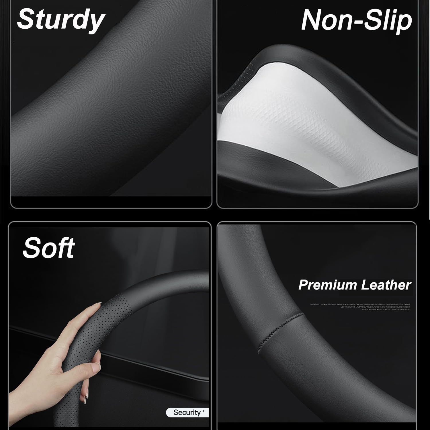 XHRING anti-slip rubber lining improving secure steering control
