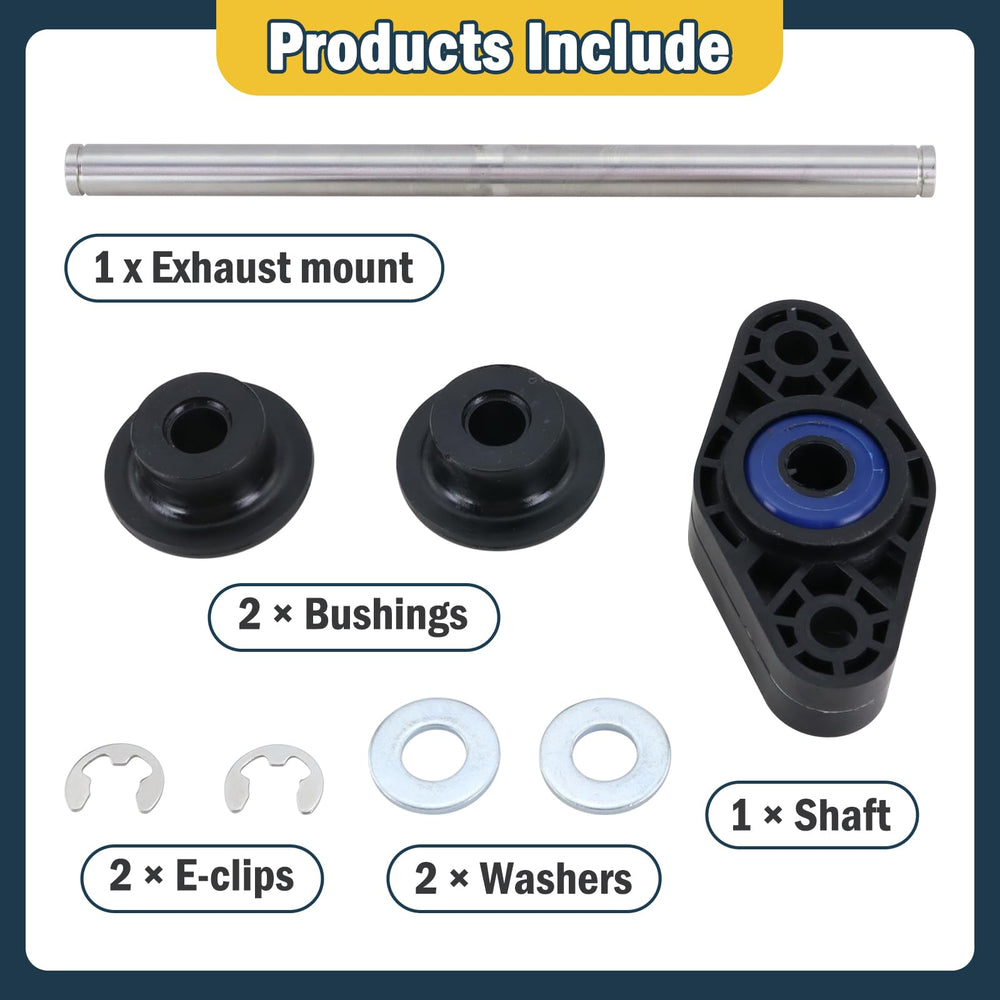 Xiaoyudou shaft with washers and E-clips detail showing easy secure installation