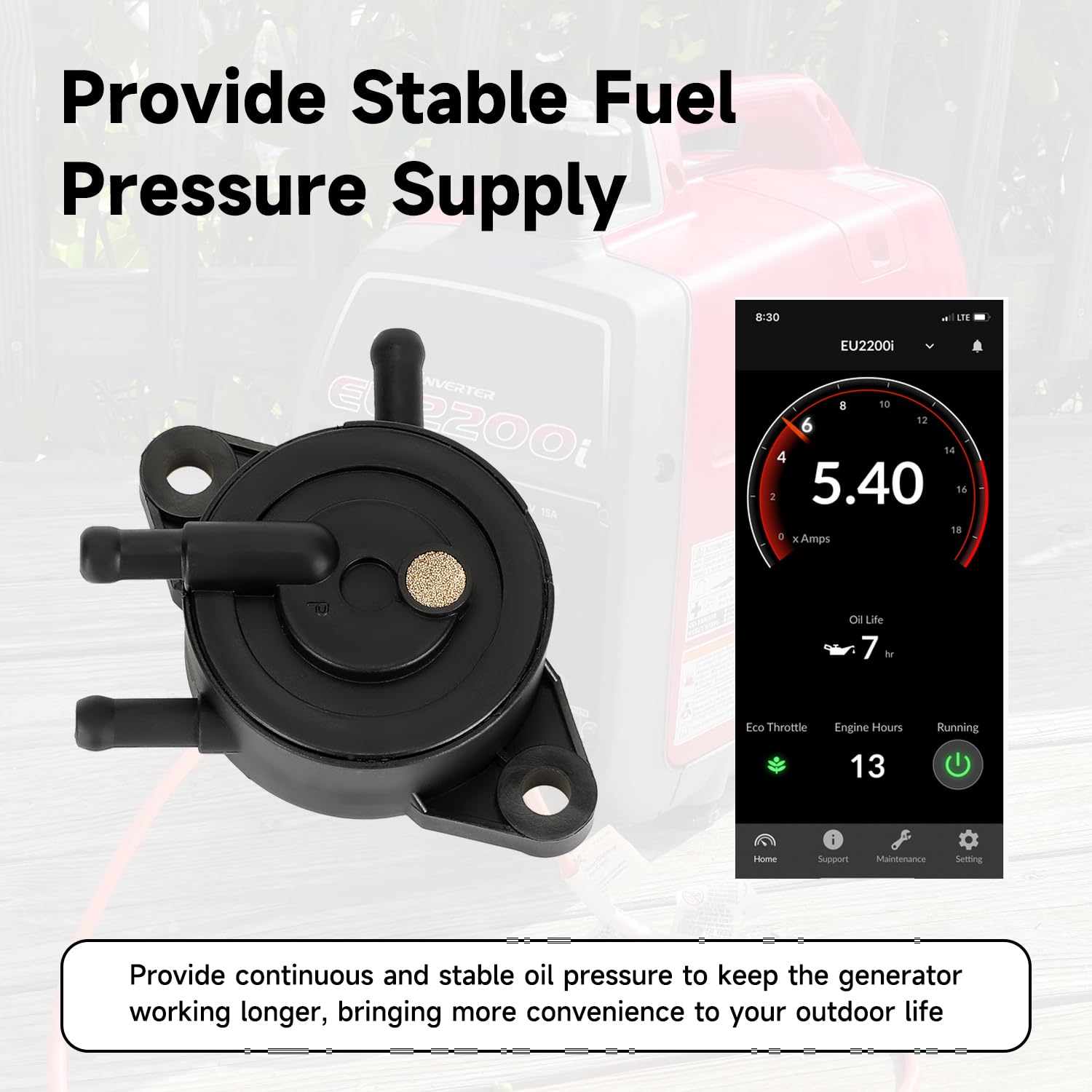XIKOBY carburetor installed in generator demonstrating correct fitment