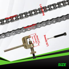 XIKOBY chain breaker tool in use for precise link removal and quick fitting