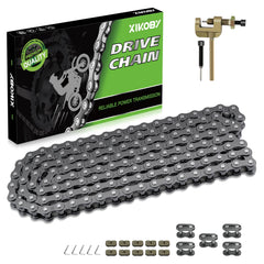 XIKOBY front view of #35 140-link chain showing robust finish and fit