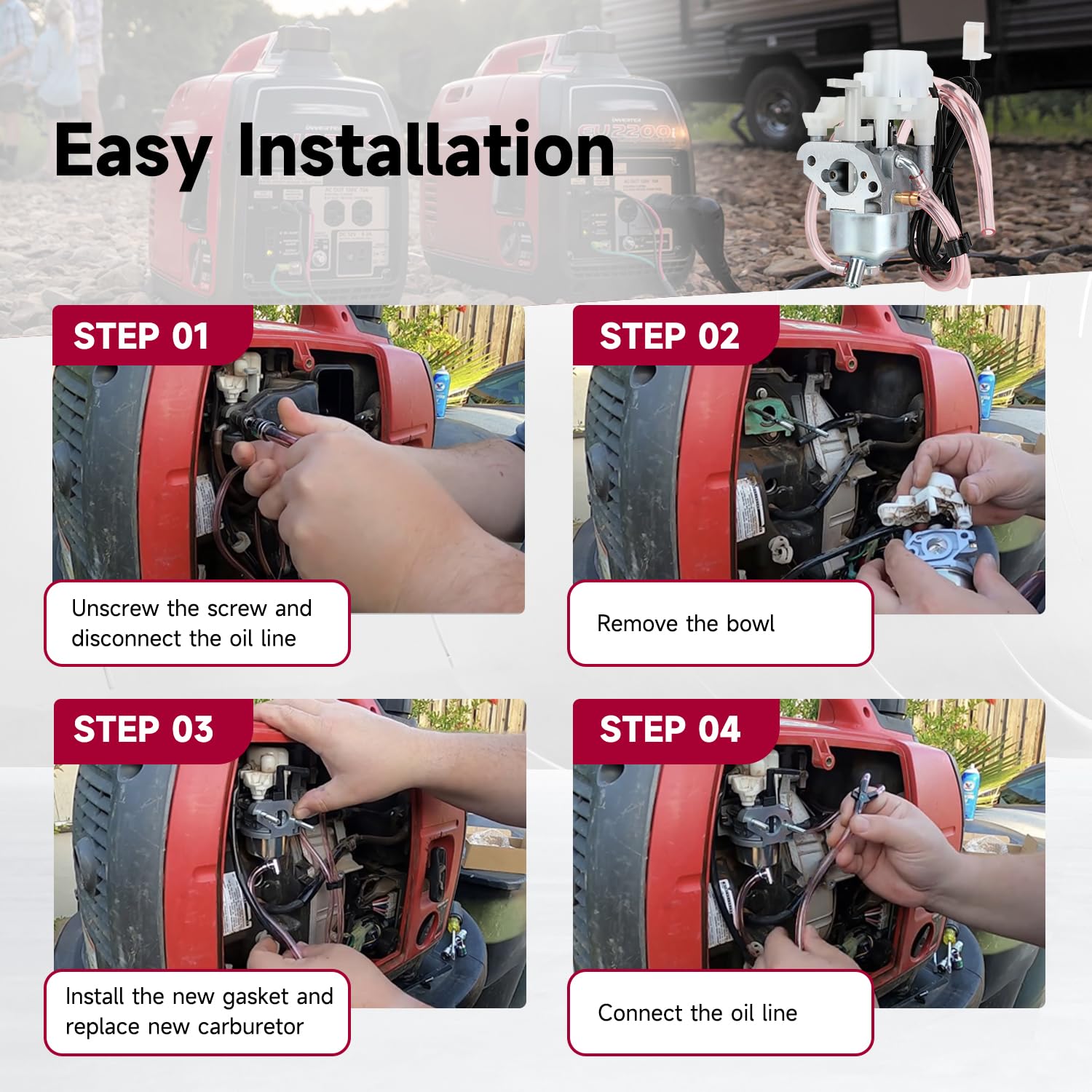XIKOBY cleaning brushes and tools for thorough carburetor service