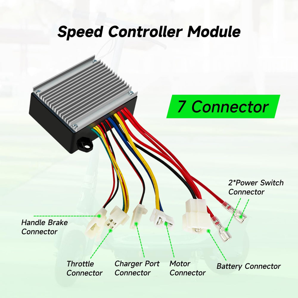XIKOBY controller wiring harness with labeled leads for straightforward vehicle connection