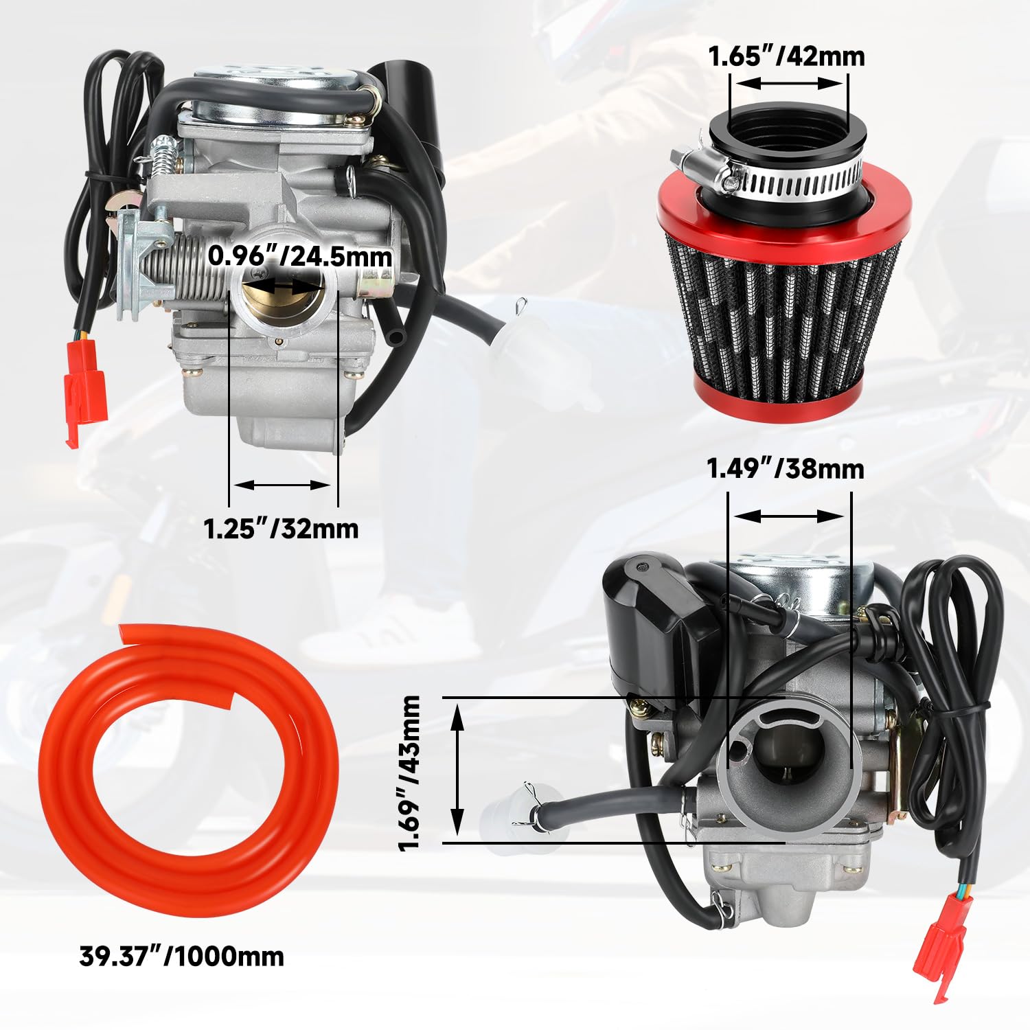 XIKOBY fuel filters and clips reducing contamination and ensuring reliable fuel flow