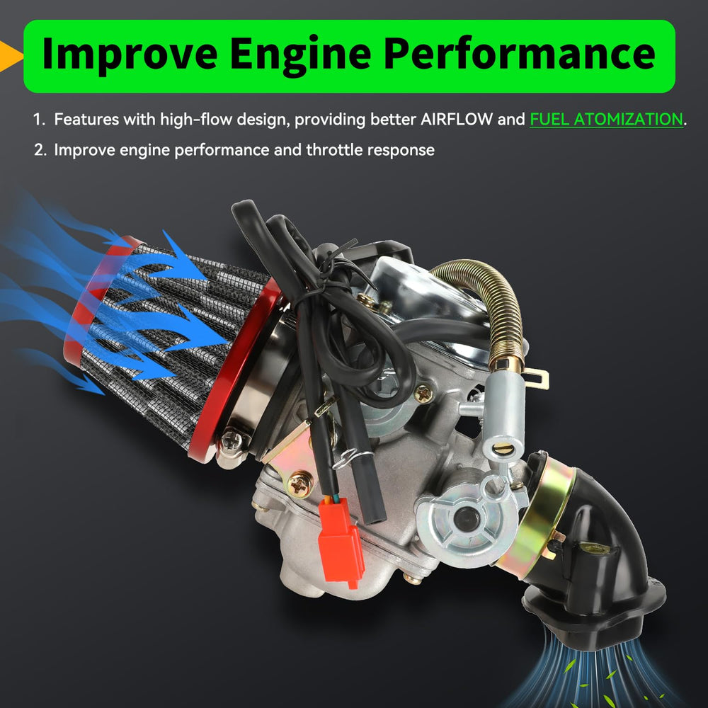 XIKOBY spark plug and cleaning brush included for easy maintenance and cleanliness