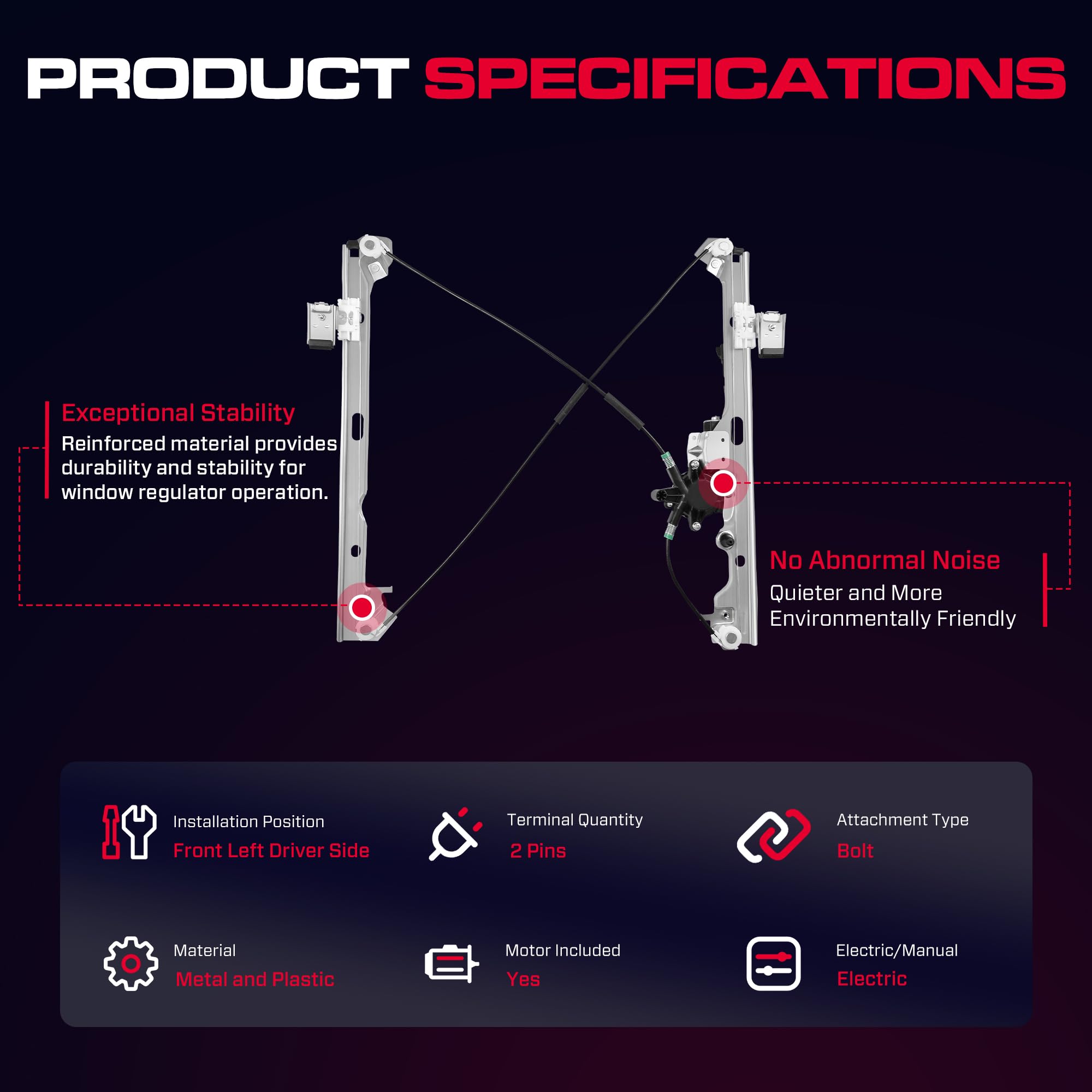 XIMAKA mounting point details highlighting precise bolt locations