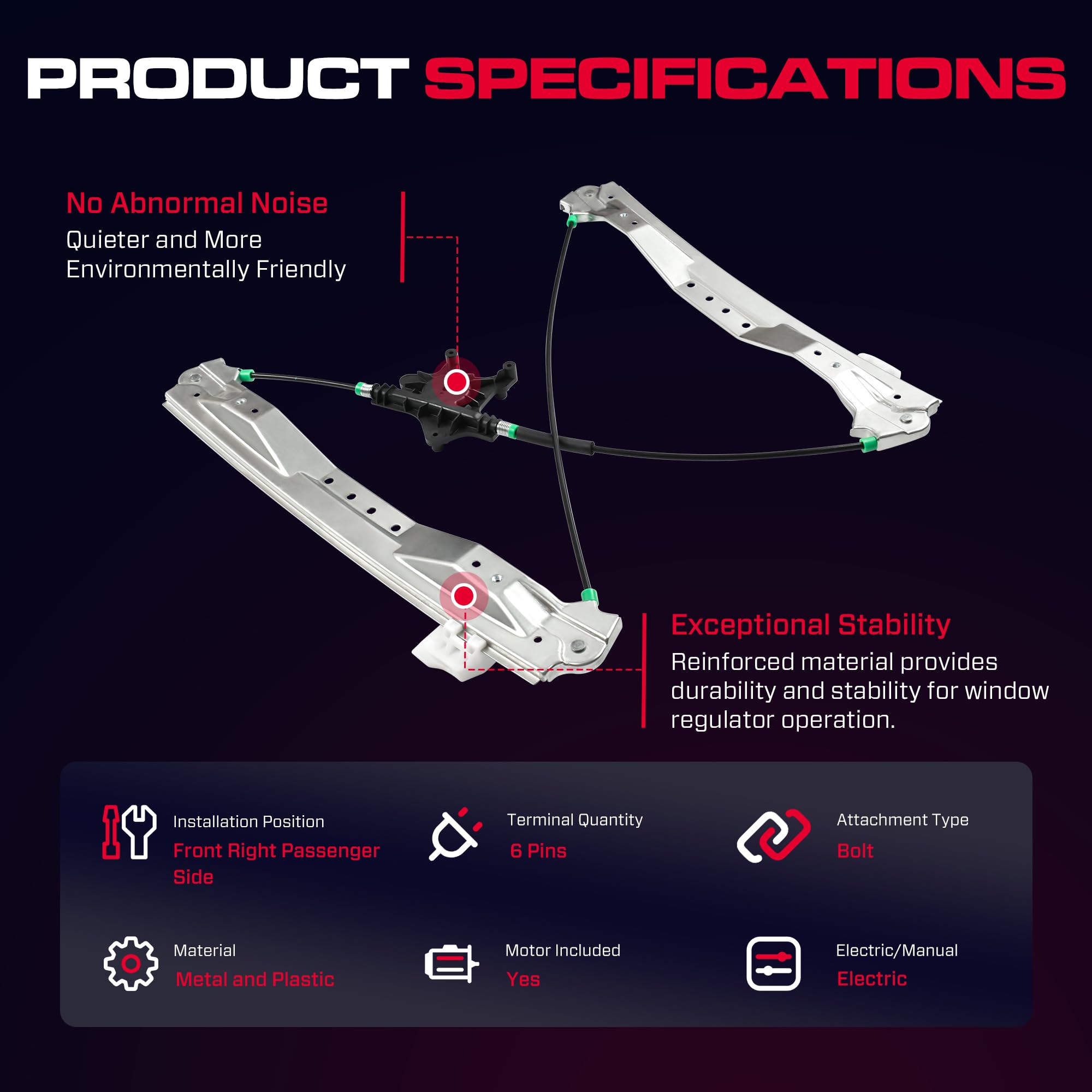 XIMAKA mounting points detail highlighting bolt alignment for simple installation