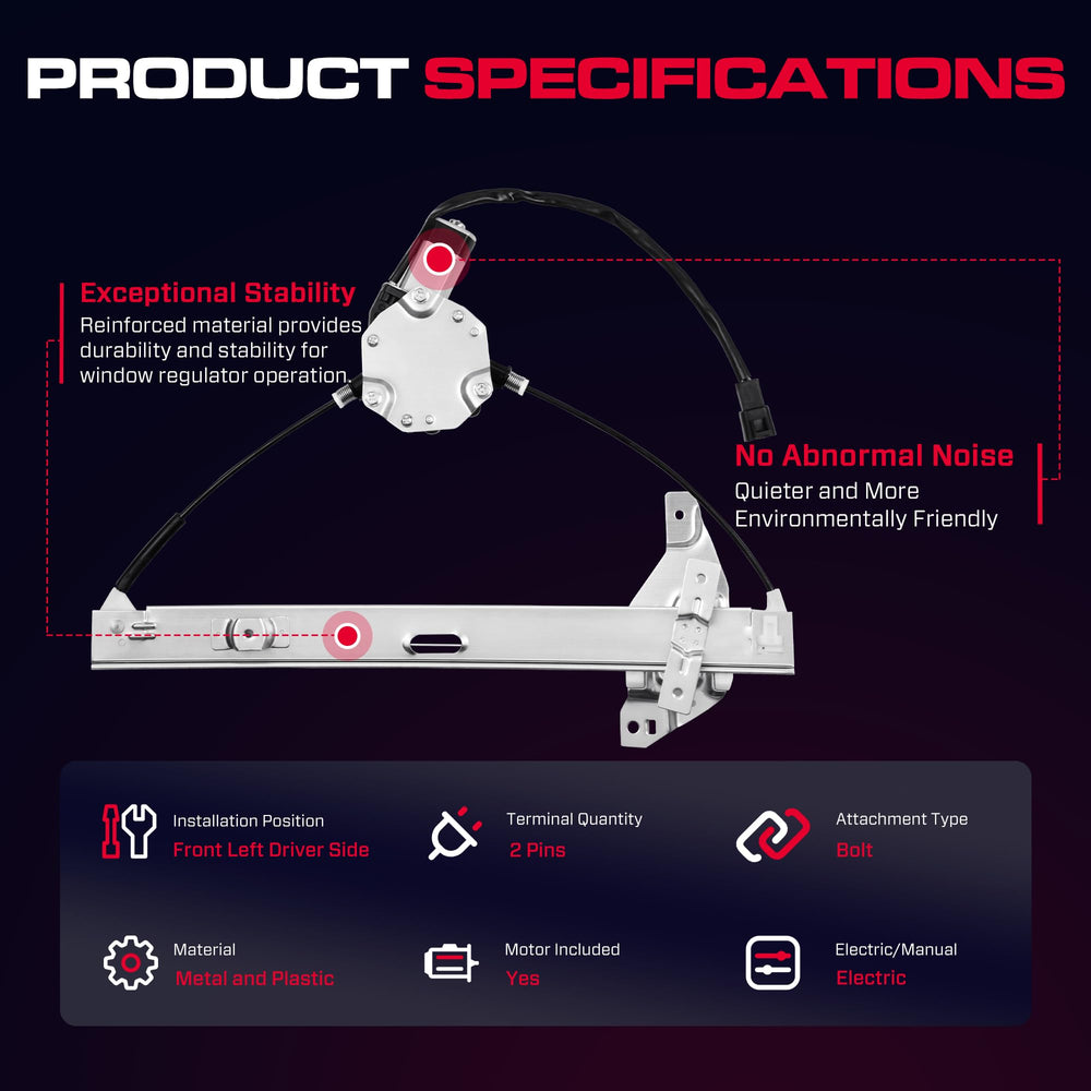 XIMAKA regulator track detail, durable construction for smoother movement