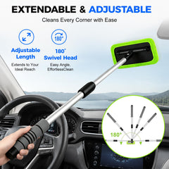 XINDELL close-up of 180-degree swivel head demonstrating flexible reach and angle control
