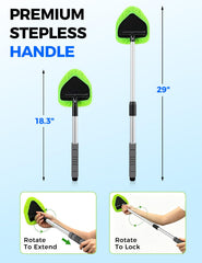 XINDELL extendable handle detail with anti-slip grip for better control