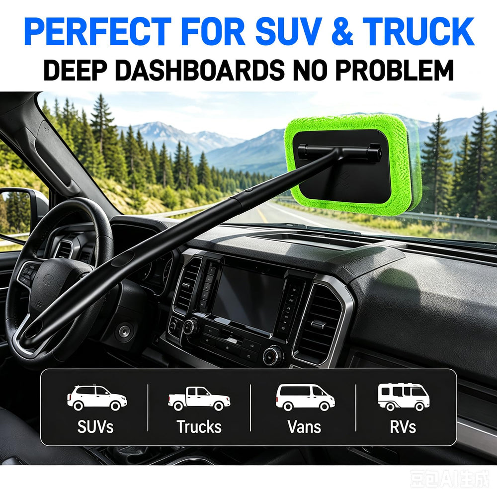 X XINDELL tool cleaning rear window to reach corners without strain