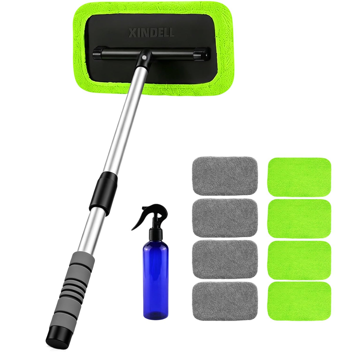 XINDELL tool front view showing compact design and ergonomic grip for effortless cleaning