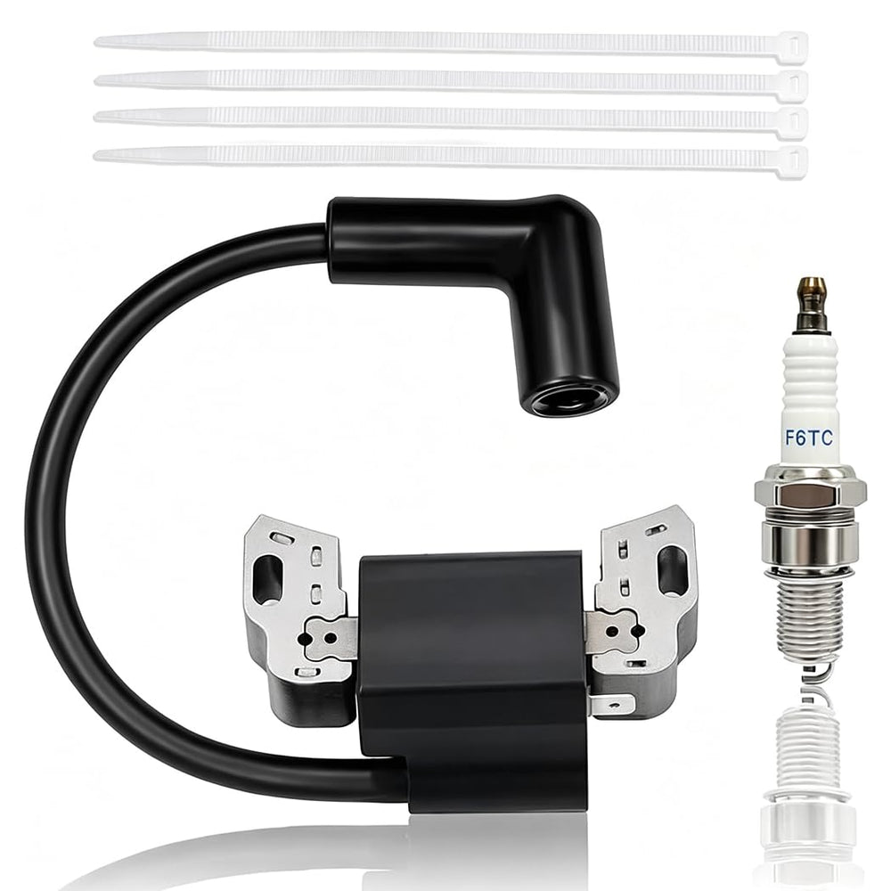 Xingehor ignition coil front view showing compact housing and mounting points for easy replacement