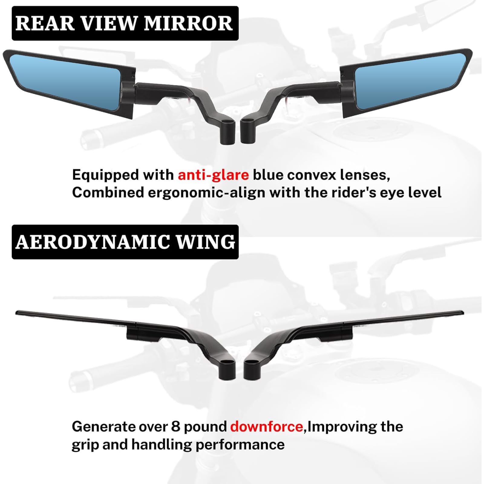 XINGWU aerodynamic wing angle showing 25° inclination to increase downforce at speed