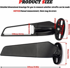 XINGWU close-up of convex glass delivering a wider field of view for safety