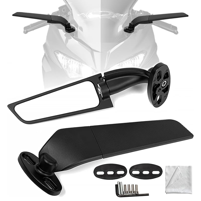XINGWU front view mounted mirror showing sleek profile and improved rear awareness