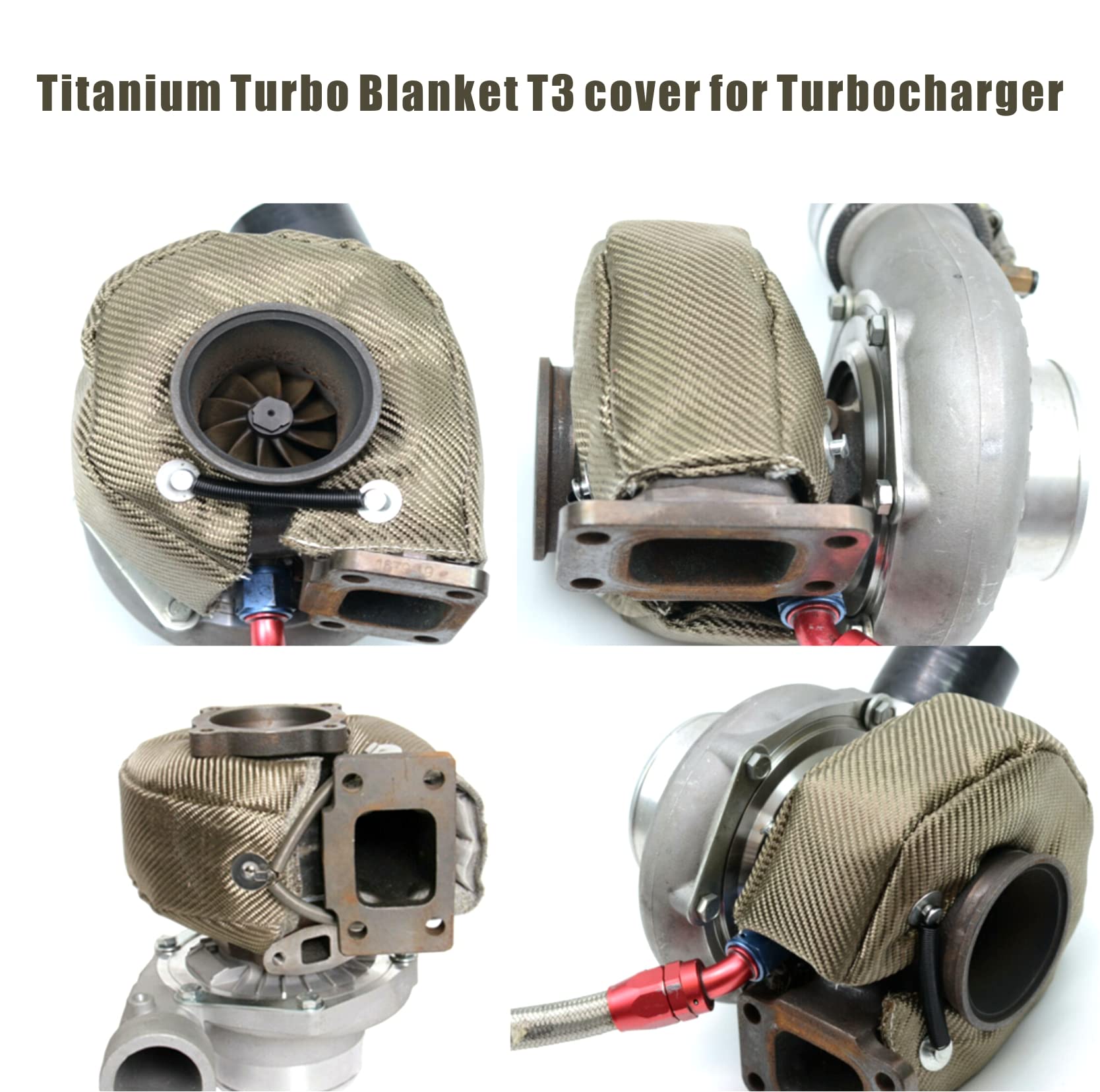 XINPENGLIU turbo blanket installed on T3 turbine housing to reduce engine-bay heat