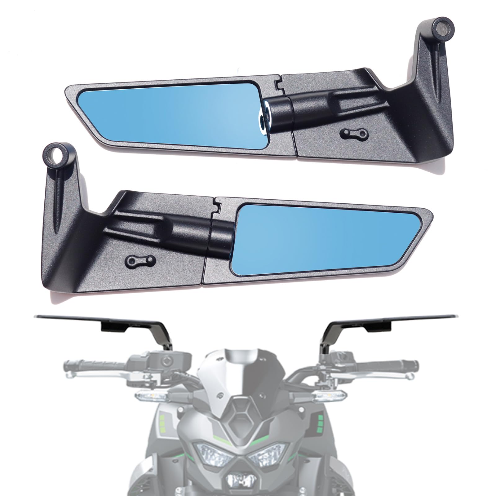 Xintre front view of mirror showing aerodynamic design and improved visibility
