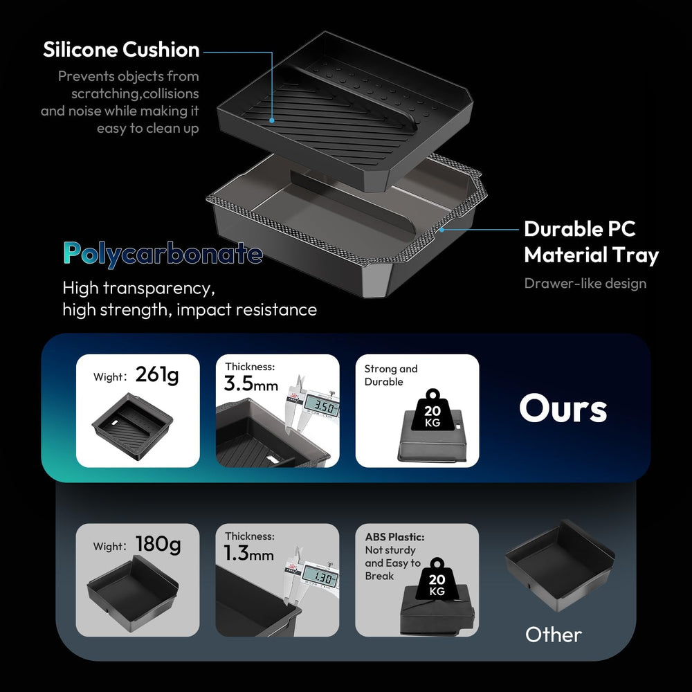 XINTUO top view displaying double-layer storage for organized essentials