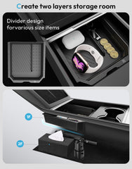 XINTUO reserved USB cutout showing unobstructed charging access