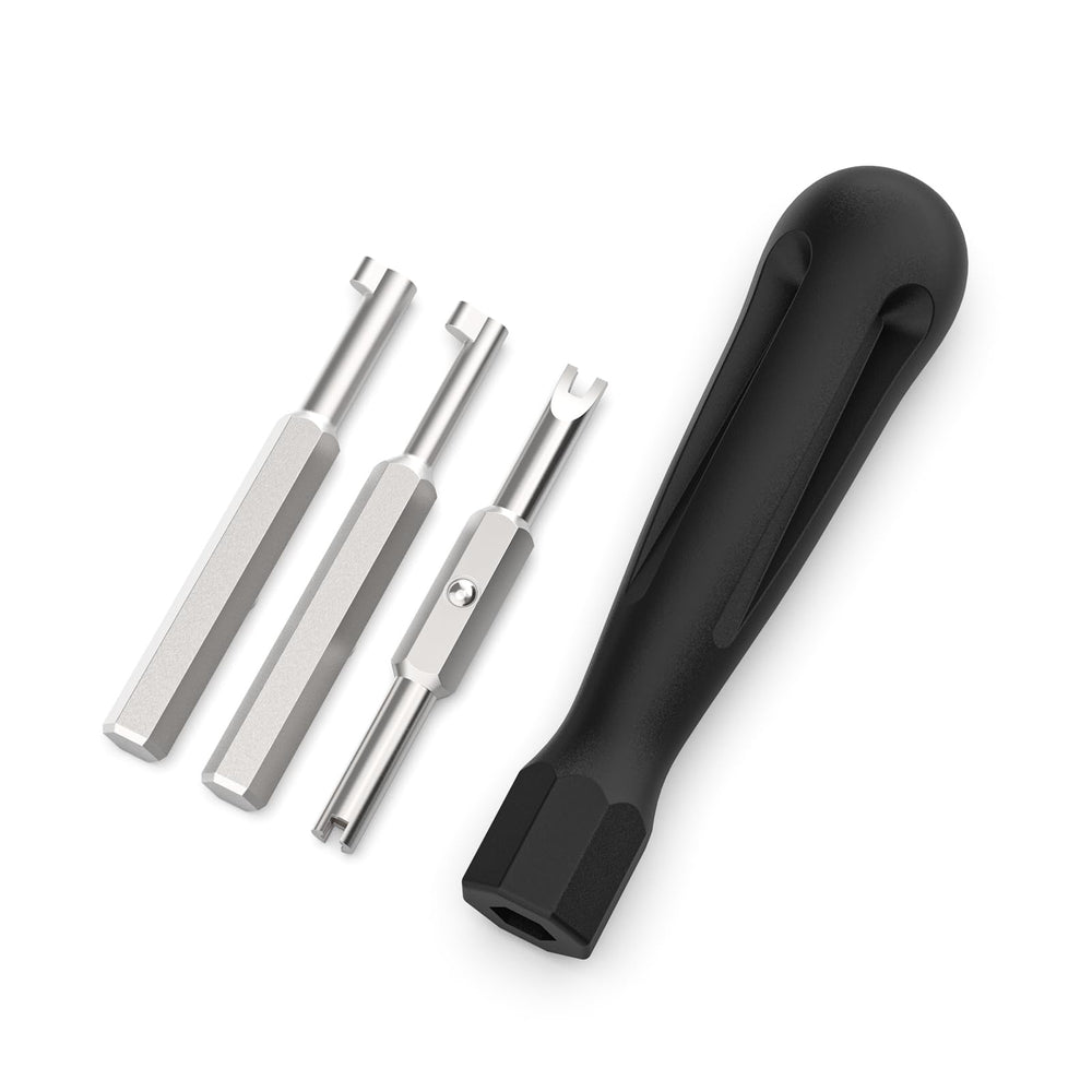 Xinxinlin front view of the universal locking cap tool showing compact design and quick access benefit
