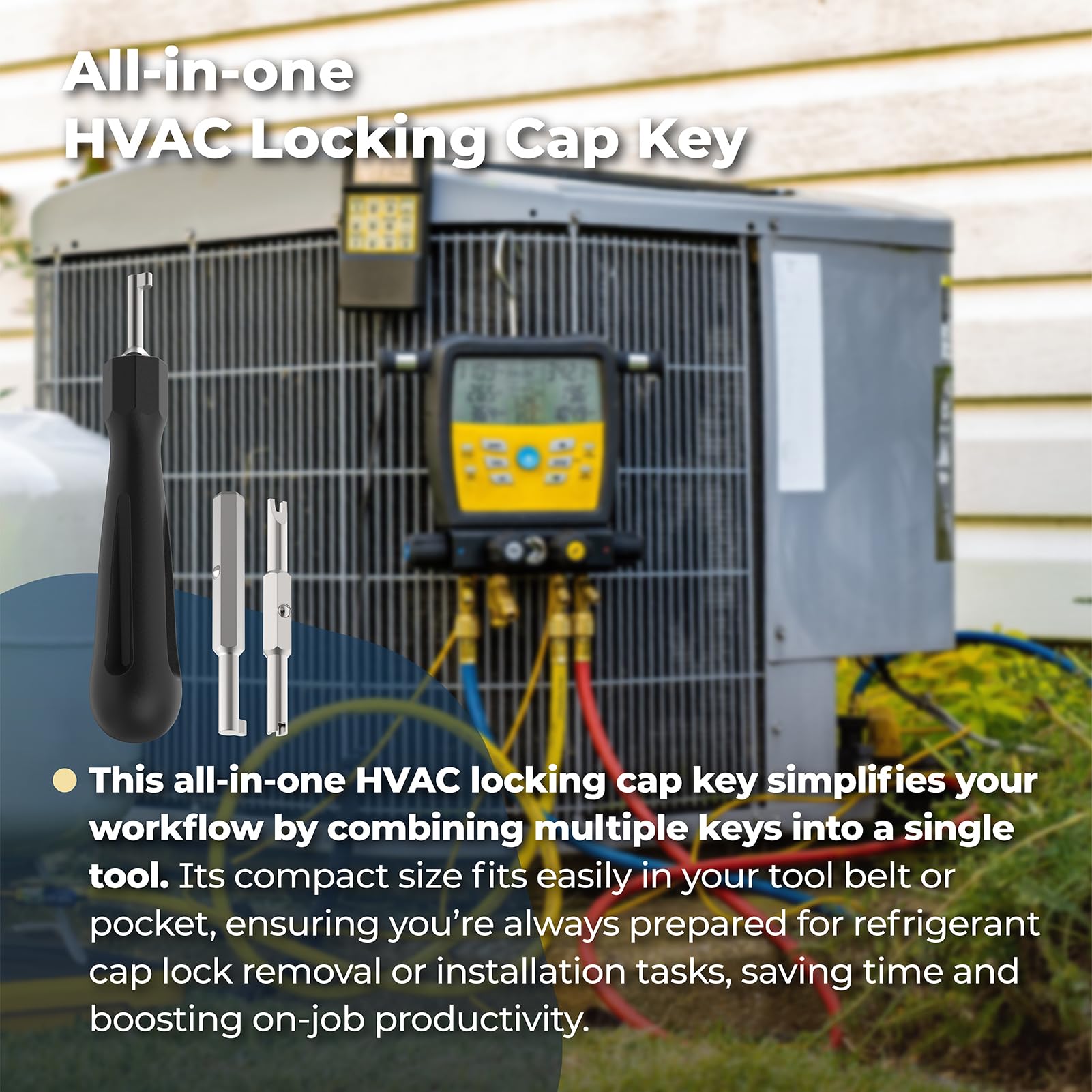 Xinxinlin tool in a technician's belt showing ready-to-use accessibility and improved job efficiency