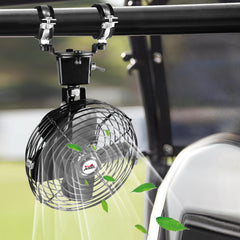 Xislet front view overhead fan showing strong airflow and durable construction