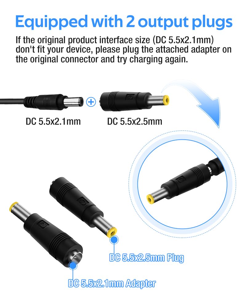 XIUWK charger seven plug options arrayed to match different 48V battery ports